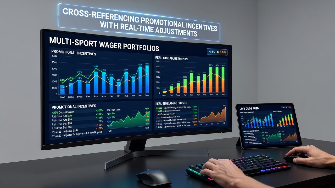 Visual representation of promotional incentives aligned with live adjustments across football, tennis, and horse racing wager portfolios
