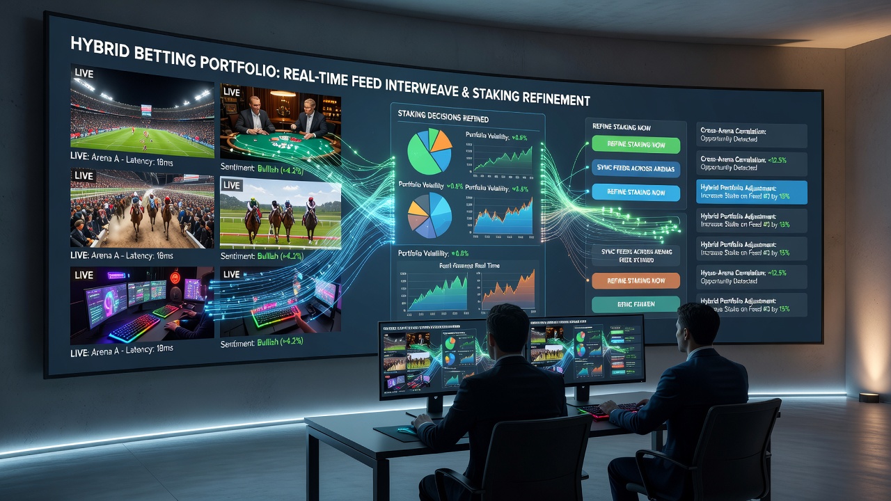 Analyst reviewing multi-sport staking adjustments on dual-monitor workstation