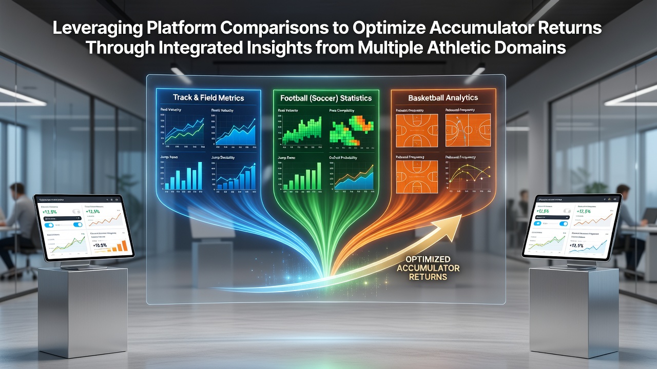 Comparison charts showing accumulator returns across betting platforms for football, tennis and horse racing events in 2026