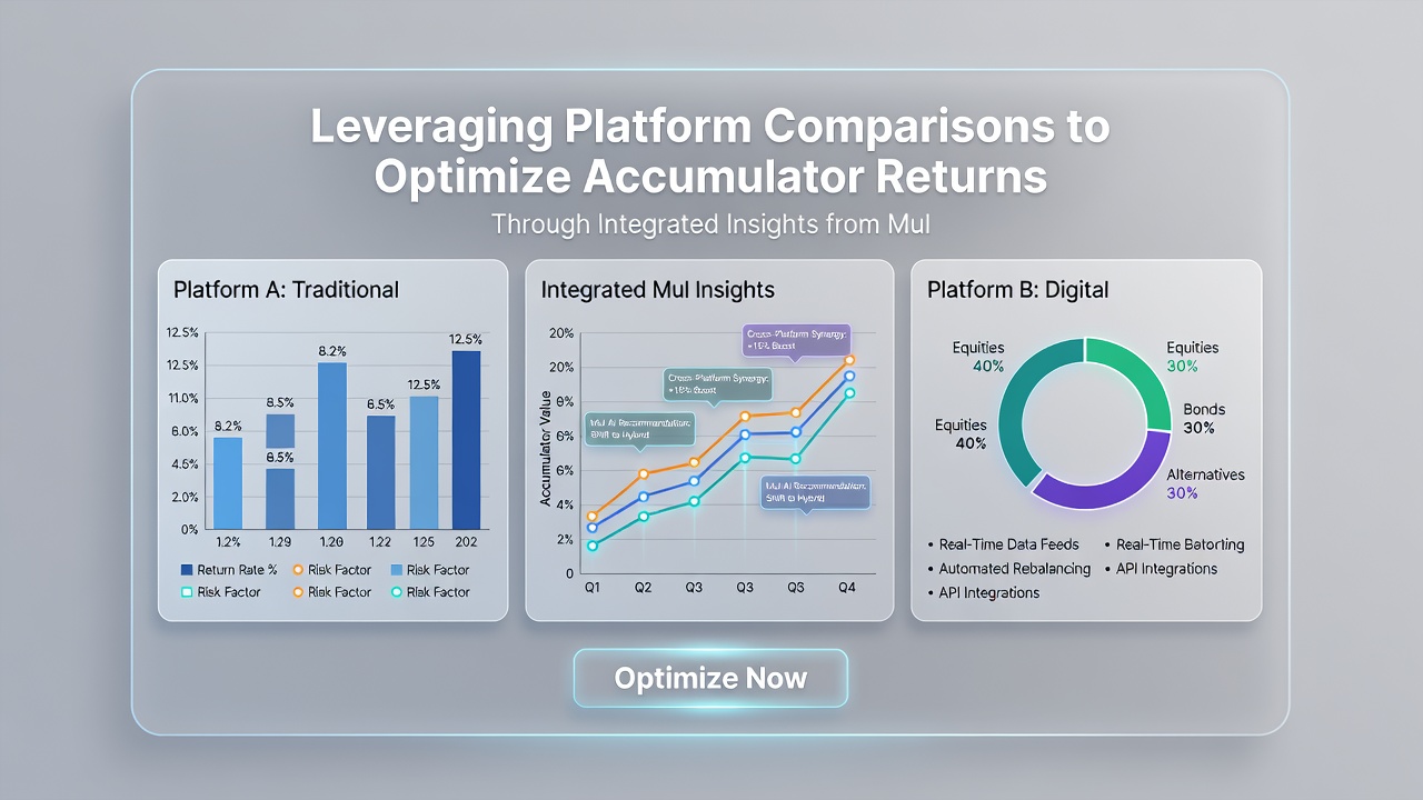 Screenshot of multi-platform accumulator builder interface displaying football, tennis and horse racing selections side by side