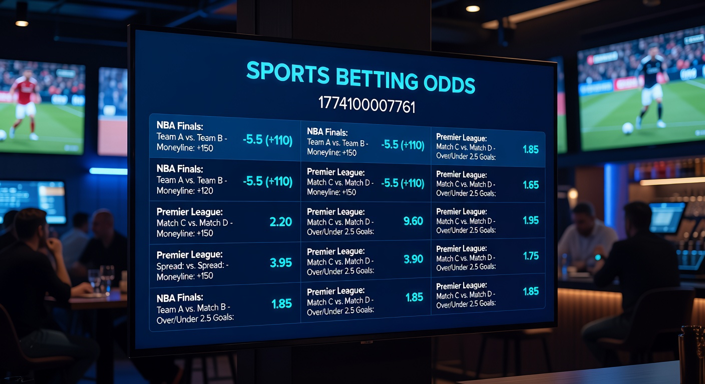 Close-up of a bettor analyzing odds charts on multiple screens, highlighting probability calculations and line movements